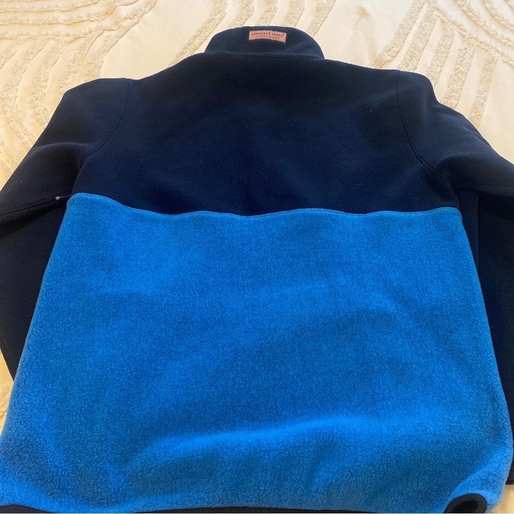 Vineyard Vines sweater Navy and Blue Half-Zip Sweater small - Picture 2 of 6
